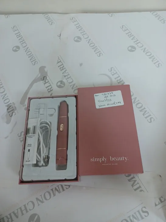 SIMPLY BEAUTY 2 IN 1 SUPER SMOOTH FACE & BROWS HAIR REMOVER, BLUSH