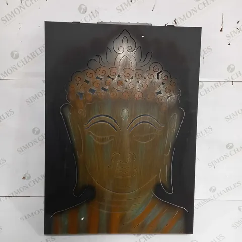 INNOVATORS SOLAR LED PEACEFUL BUDDHA WALL DECOR