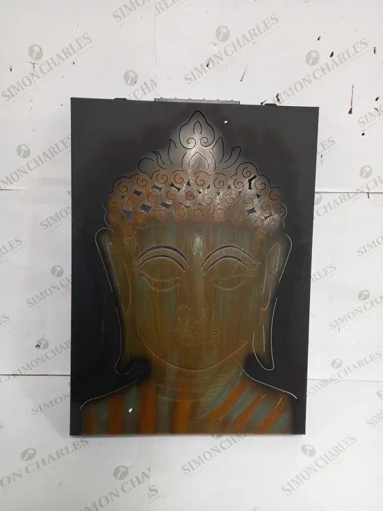 INNOVATORS SOLAR LED PEACEFUL BUDDHA WALL DECOR