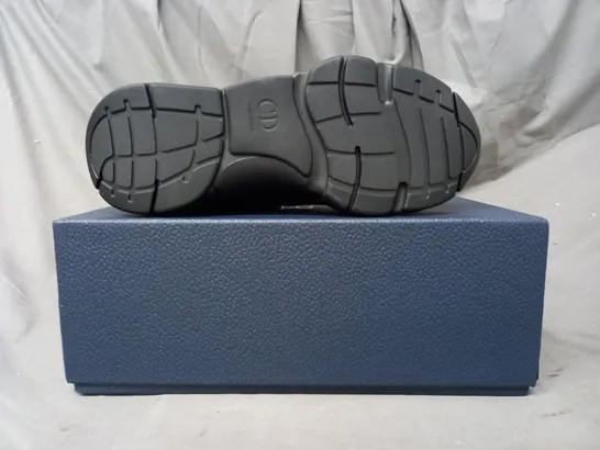 BOXED PAIR OF DIOR SHOES IN BLACK/GREY EU SIZE 42