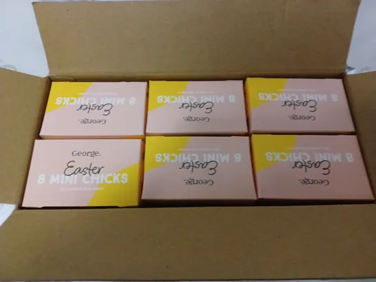 LOT OF 5 BOXES OF EASTER MINI CHICKS (24 PACKS IN EACH BOX, 8 IN EACH PACK)