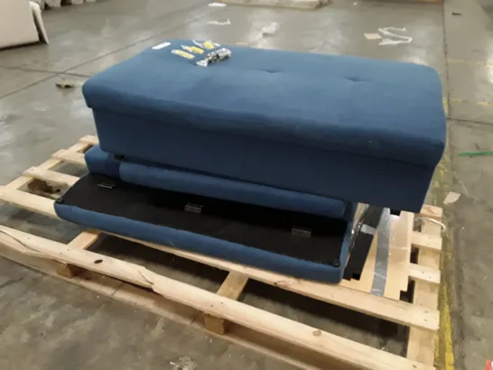 PALLET CONTAINING UPHOLSTERED SOFA PARTS