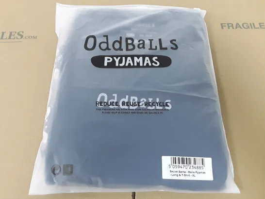 ODDBALLS SECRET SANTA MEN'S PYJAMAS - XL