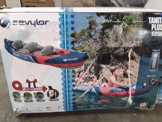 BOXED SEVYLOR TAHITI PLUS 3 PERSON INFLATABLE KAYAK 