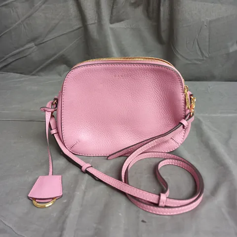 RADLEY LONDON LEATHER CROSSBODY BAG IN LIGHT PINK 