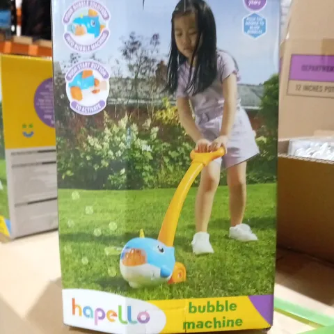 BOXED HAPELLO BUBBLE MACHINE