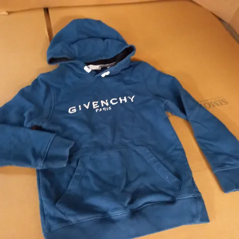 GIVENCHY KIDS TEAL HOODIE - 8