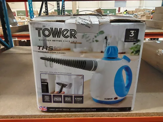 BOXED TOWER CORDED HANDLED STEAM CLEANER WITH 9 ACCESSORIES, 1050W (1 BOX)