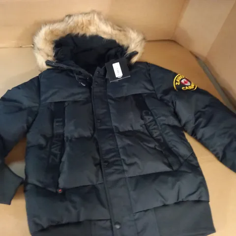 ZAVETTI CANADA BLACK PADDED COAT - M