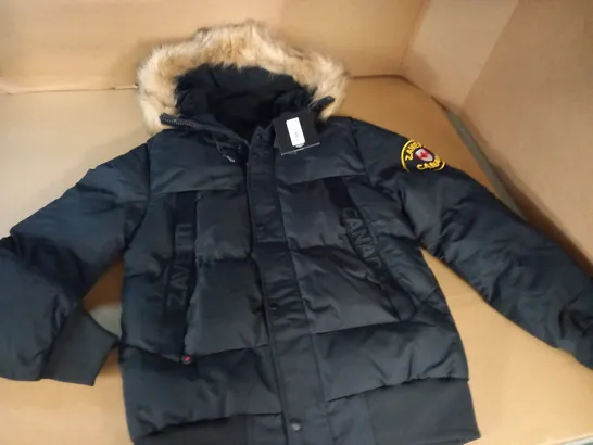 ZAVETTI CANADA BLACK PADDED COAT - M