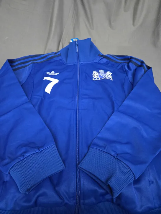 ADIDAS X MANCHESTER UNITED BLUE JACKET - 7 - UK LARGE