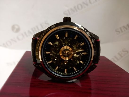 STOCKWELL AUTOMATIC SKELETON DIAL WRISTWATCH RRP £650