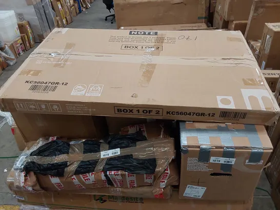 PALLET OF ASSORTED FURNITURE PARTS AND HOUSEHOLD PRODUCTS 