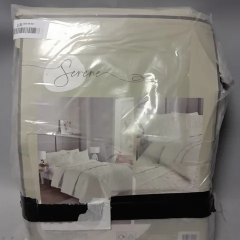 CAVALI PINSONIC MICROFIBRE DUVET COVER SET IN SILVER - KING