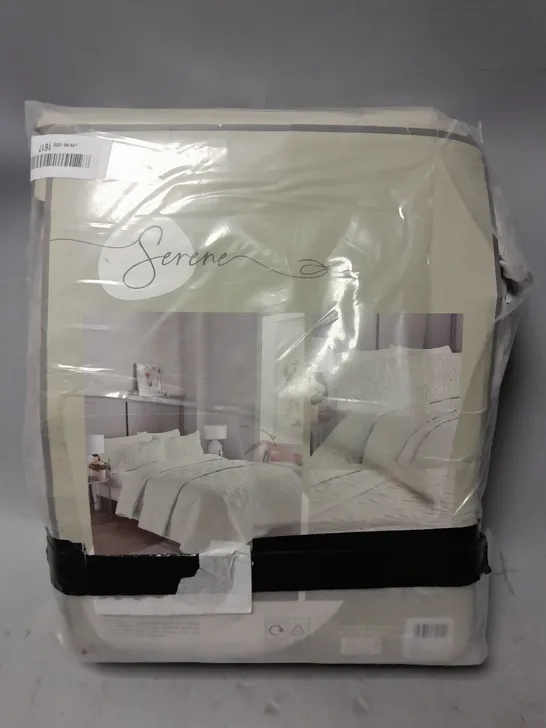 CAVALI PINSONIC MICROFIBRE DUVET COVER SET IN SILVER - KING