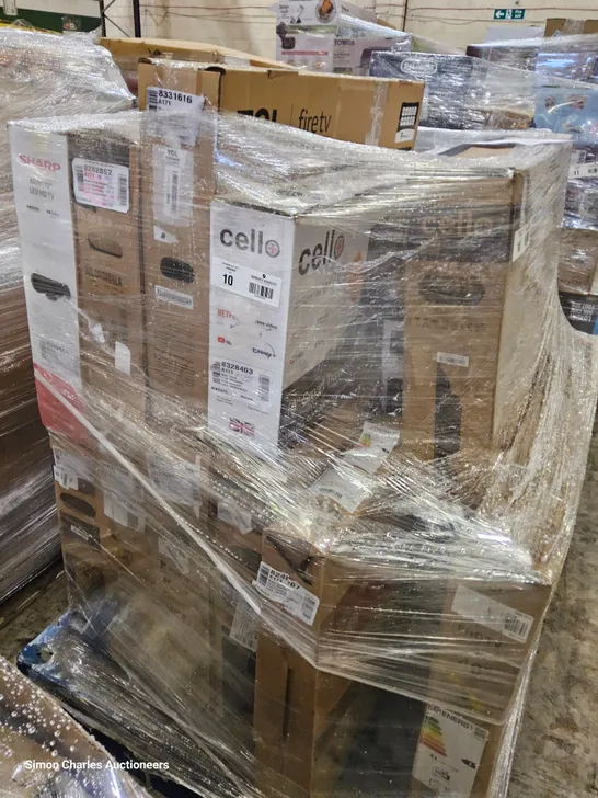 PALLET OF APPROXIMATELY 15 UNPROCESSED RAW RETURN TELEVISIONS TO INCLUDE;