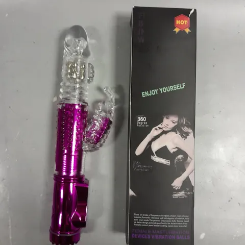 BOXED FEMALE MASTURBATION DEVICE WITH VIBRATION BALLS 