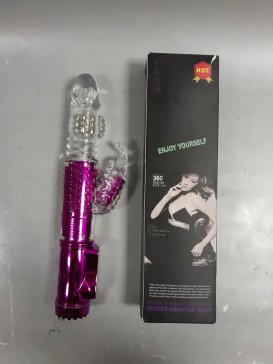 BOXED FEMALE MASTURBATION DEVICE WITH VIBRATION BALLS 