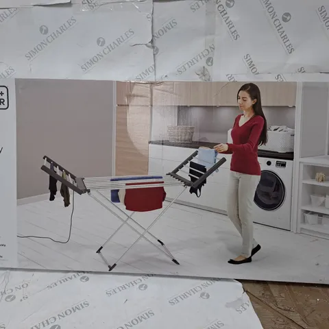 BOXED BLACK + DECKER WINGED HEATED AIRER - COLLECTION ONLY