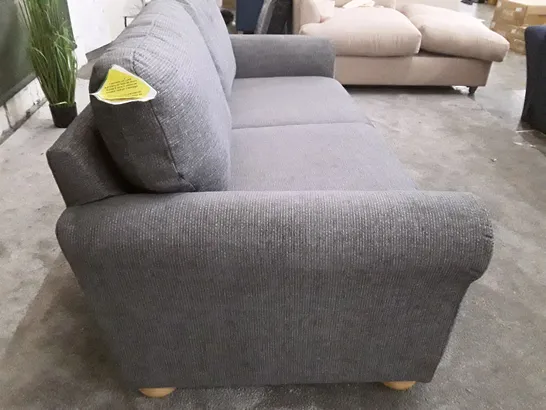 QUALITY DESIGNER 2 SEATER SOFA - GREY FABRIC