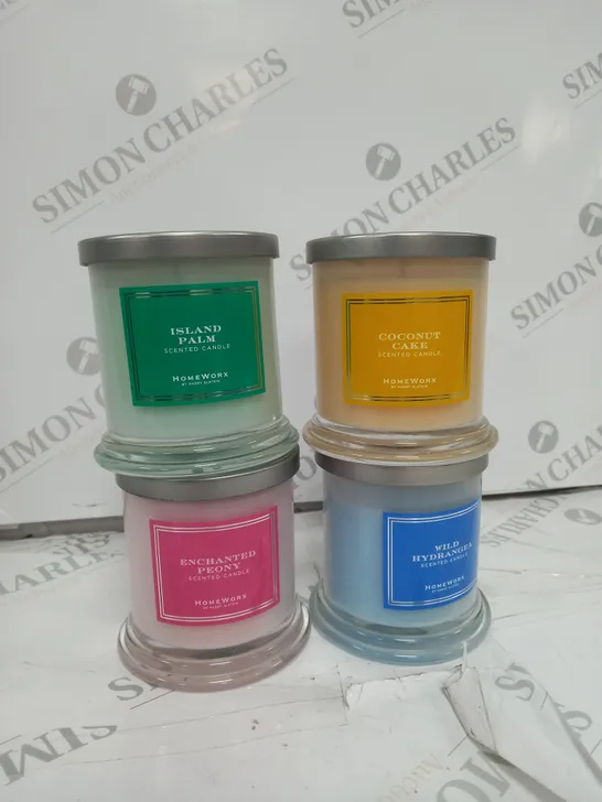 HOMEWORX BY HARRY SLATKIN SET - BOX OF 4 CANDLES,