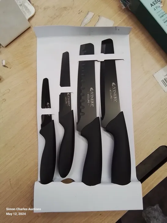 BOXED VINERS 4 CHEF QUALITY COOKING KNIVES 