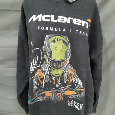 MCLAREN THEMED CREW JUMPER - LARGE