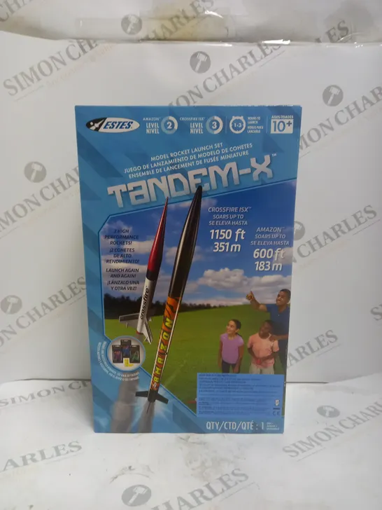 BOXED TANDEM-X MODEL ROCKET LAUNCH SET 