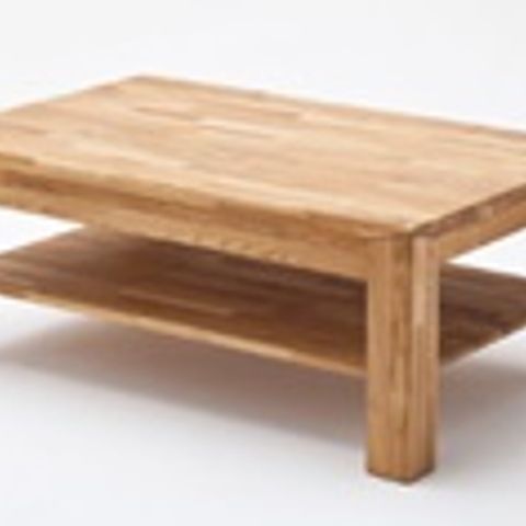 BOXED MESSINA COFFEE TABLE IN KNOTTY OAK WITH 1 DRAWER AND SHELF