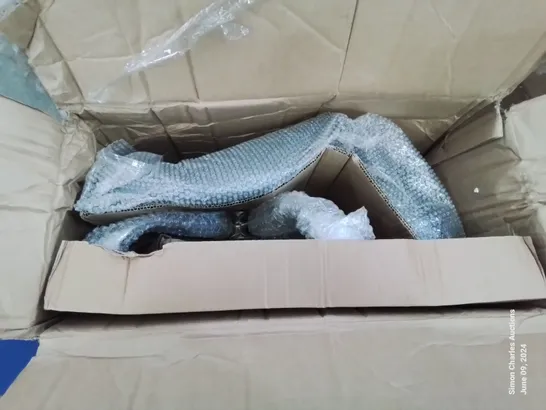 A BOXED GREY SWIVEL OFFICE CHAIR