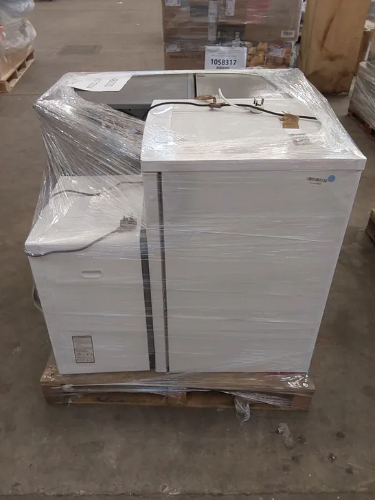 PALLET OF APPROXIMATELY 4 UNPROCESSED RAW RETURN WHITE GOODS TO INCLUDE;