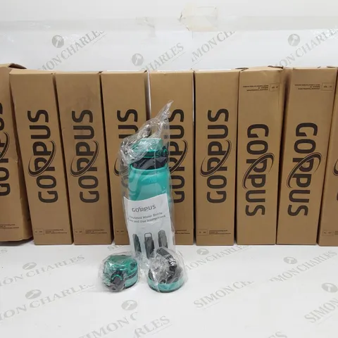 APPROXIMATELY 9 X ASSORTED BRAND NEW BOXED 600ml GO PLUS DRINKING BOTTLES - COLOUR MAY VARY