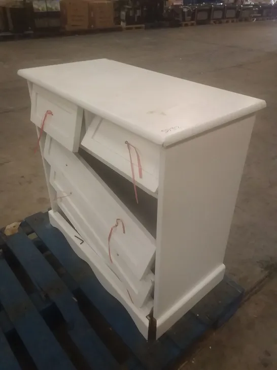 WHITE 5 DRAWER CHESTCOF DRAWERS