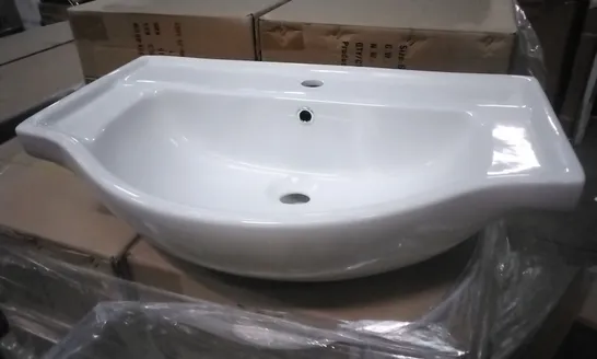 BOXED KAPRI CERAMIC BASIN 650MM WHITE