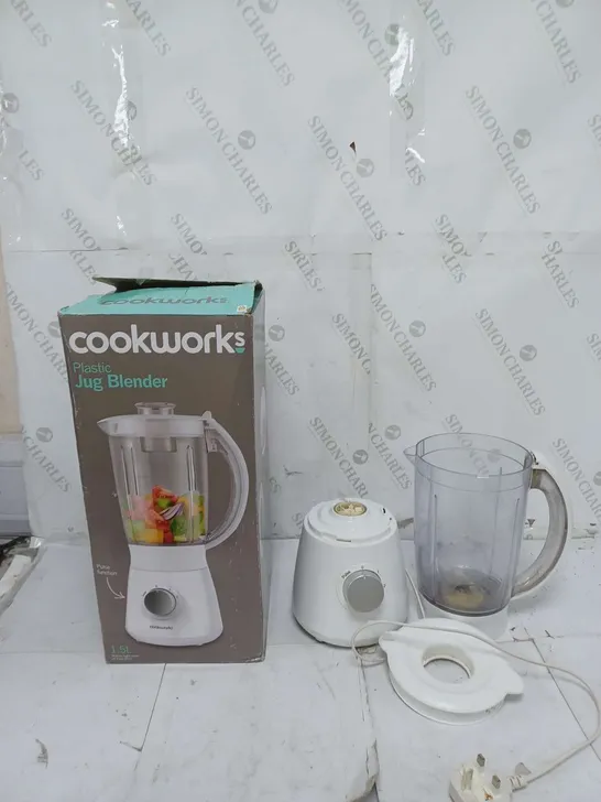 BOXED COOKWORKS PLASTIC JUG BLENDER 