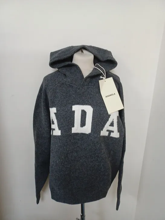 ADANOLA OVERSIZED KNIT HOODIE SIZE S