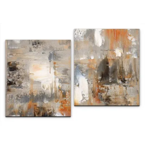 ABSTRACT PAINTING PRINT MULTIPIECE IMAGE ON CANVAS 