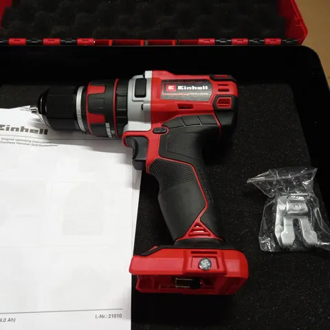 EINHELL CORDLESS DRILL IN CASE - TE-CD