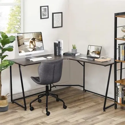 BOXED MODERN L SHAPED HOME OFFICE DESK 66INCH 