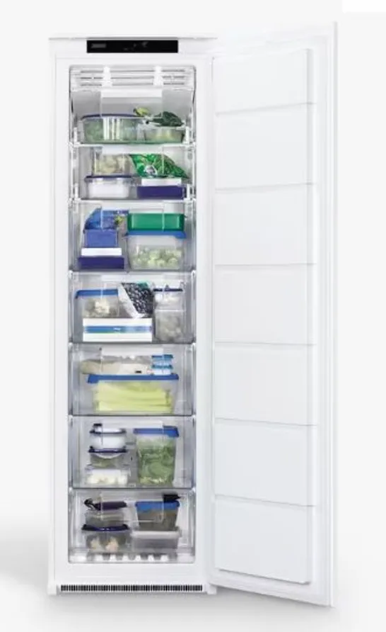 ZANUSSI SERIES 40 INTEGRATED TALL FREEZER 204L Model ZUNN18FS1 RRP £775