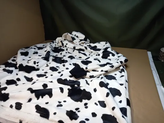 LOOKSEE COW PATTERNED ONSIE WITH HOOD SIZE UNSPECIFIED  