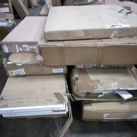 PALLET OF ASSORTED FLATPACK BOXED FURNITURE PARTS