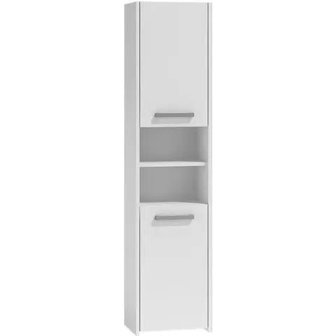 BOXED DELANCEY FREESTANDING TALL BATHROOM CABINET 