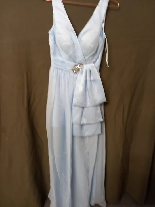 LIGHT BLUE OCCASIONAL DRESS - 4