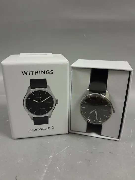 BOXED WITHINGS SCANWATCH 2 HEART HEALTH HYBRID SMARTWATCH 