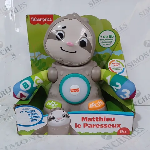 FISHER-PRICE LINKIMALS - MATTHIEU THE LAY SLOTH INTERACTIVE LEARNING TOY