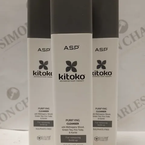 LOT OF APPROX 12 X 250ML A.S.P KITOKO PURIFYING CLEANSER 