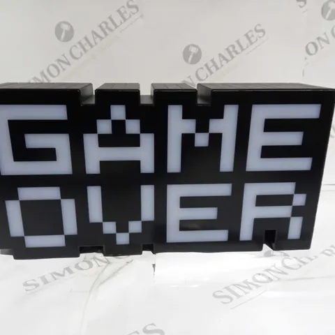 BOXED GAME OVER LIGHT 8-BIT