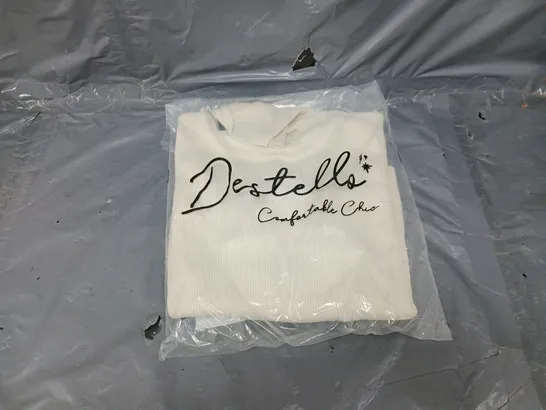 10 BRAND NEW DESTELLO ROLL NECK JUMPER OFF WHITE LARGE