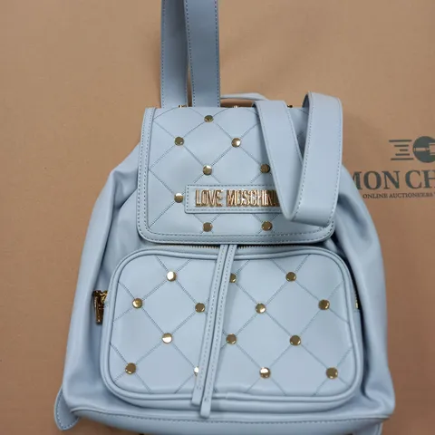 LOVE MOSCHINO PASTEL BLUE BACKPACK 